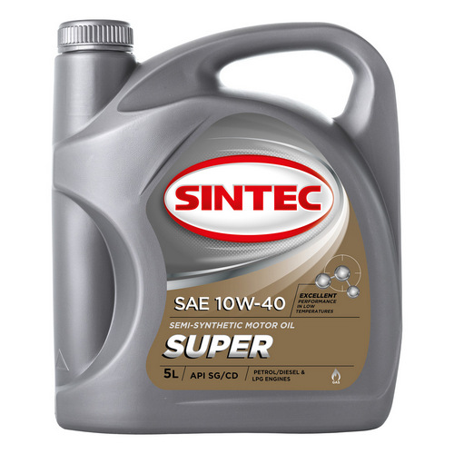 Масло моторное Sintec Super 10W-40 полусинтетическое 5 л
